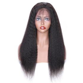 Yaki 13x4 Lace Frontal Wig Kinky Straight (Option: Photo Color-18inch)