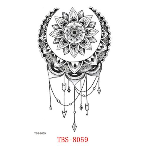 Waterproof Tattoo With Totem Characters