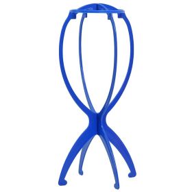 Wig Special Bracket Removable Plastic Shaping Support Frame Wig Care Tool Accessories Plastic Bracket (Color: Blue)