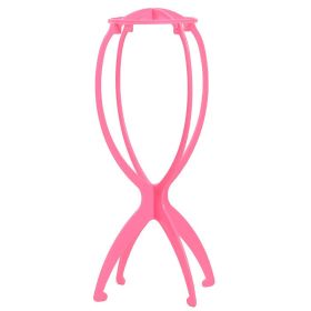Wig Special Bracket Removable Plastic Shaping Support Frame Wig Care Tool Accessories Plastic Bracket (Color: Pink)