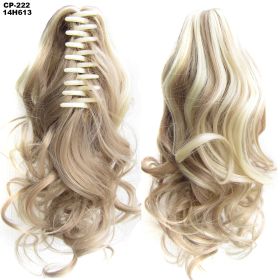 Long Wave Ponytail Wrap Around Ponytail Clip In Hair Headwear Gray Hairpiece Natural Extensions (Option: 14H613)