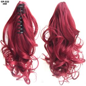 Long Wave Ponytail Wrap Around Ponytail Clip In Hair Headwear Gray Hairpiece Natural Extensions (Option: 039)