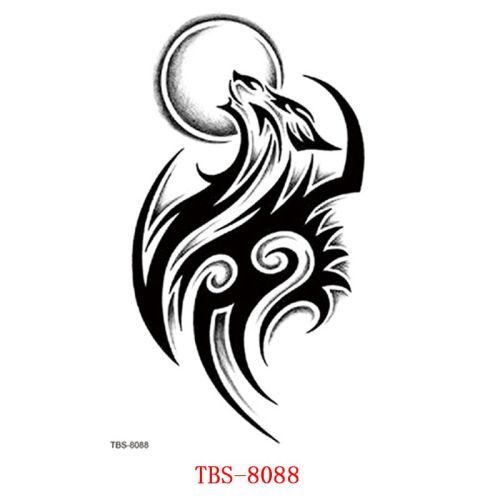 Waterproof Tattoo With Totem Characters