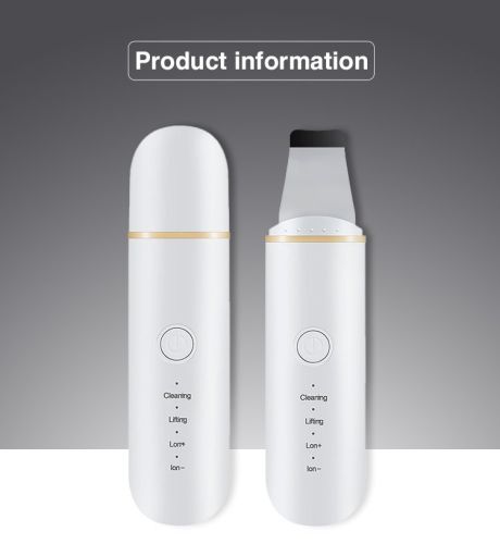 Ultrasonic Facial Skin Scrubber Deep Facial Cleaning Machine Removal Dirt Blackhead Face Ultrasonic Skin Scrubber Machine