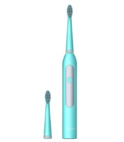 Electric Toothbrush Rechargeable Waterproof Wireless Charging APP Control Mi Smart Tooth Brush Ultrasonic (Color: Green)